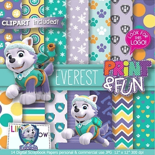 Kit Imprimible Everest 14 Fondos 3 Imágenes Png