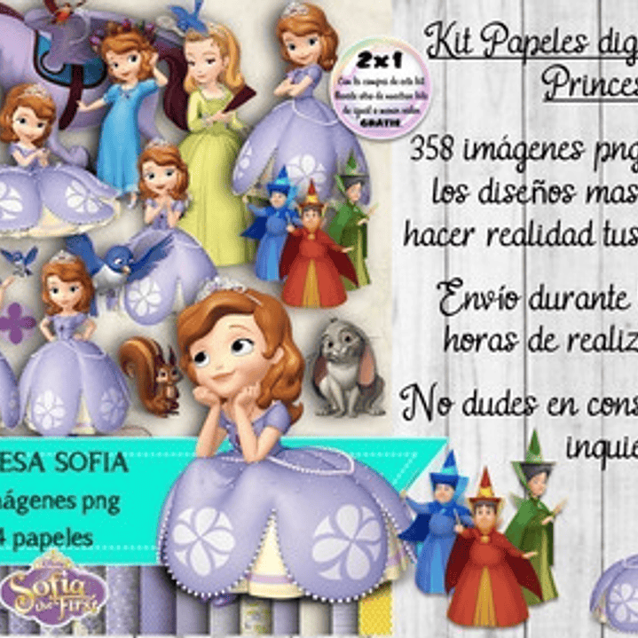 Papeles Fondos Y Cliparts Imagenes Png Princesita Sofia 1