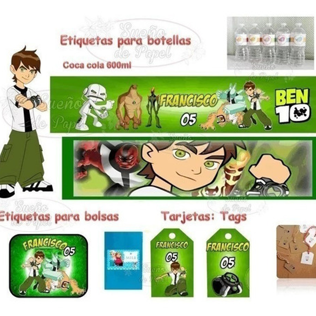 Kit Imprimible Ben10 Editable 7