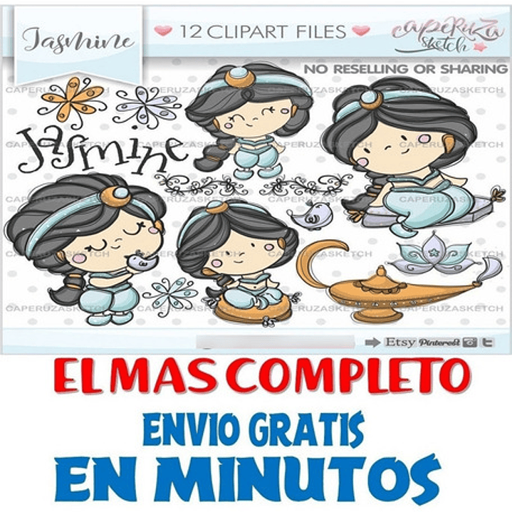 Pack Imágenes Hd Clipart Cuento Jasmin Aladino Caperuza 2