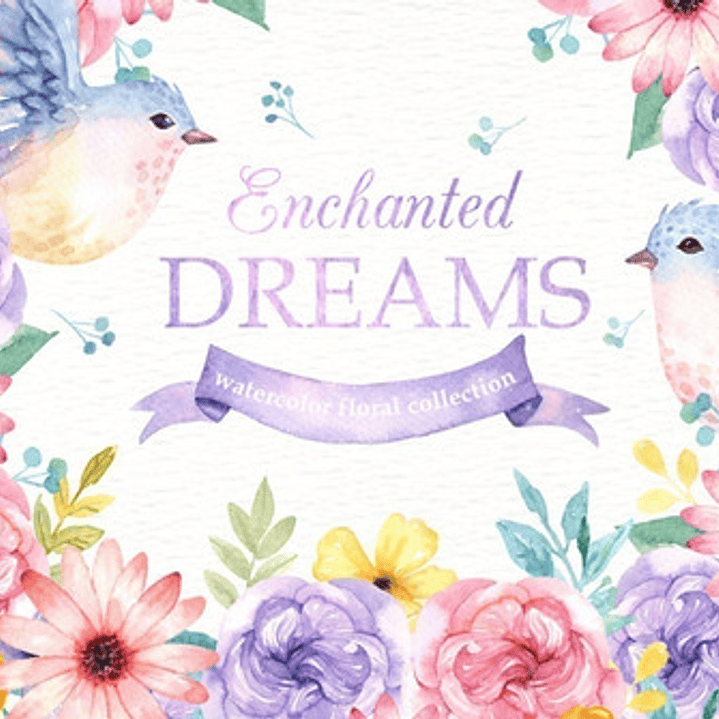 Cliparts Imagenes Png Pajaros Y Flores Acuarela Es5 1