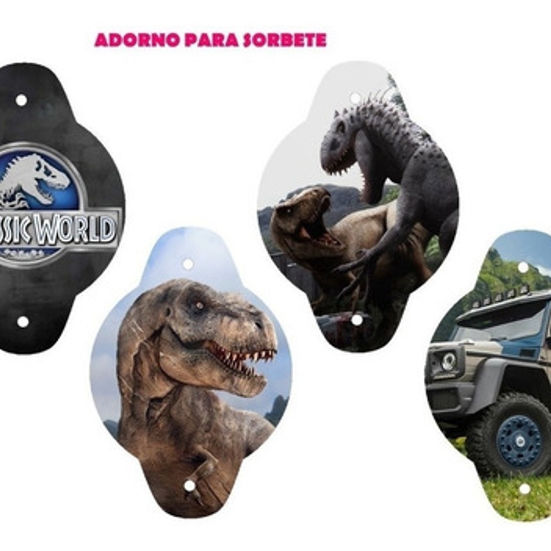 Kit Imprimible Candy Bar Jurassic World El Mas Completo 9