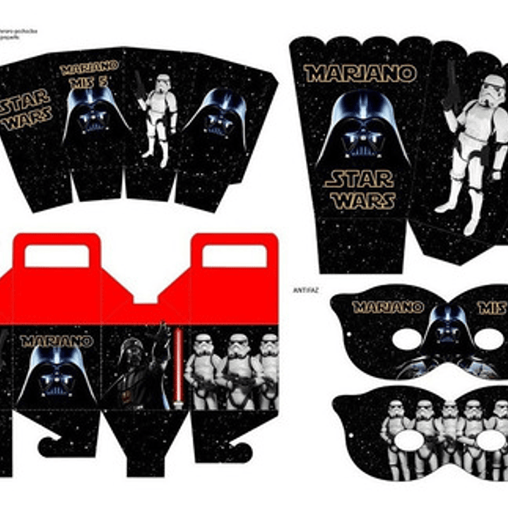 Kit Imprimible Candy Bar Guerra De Las Galaxias Mas Completo 6