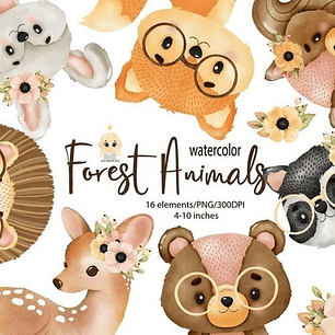 Cliparts Imagenes Png Animales Del Bosque Cl4