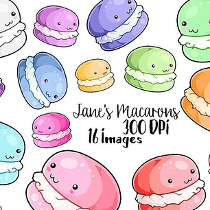 Cliparts Imagenes Png Macarons De Colores Pasteles Jk36