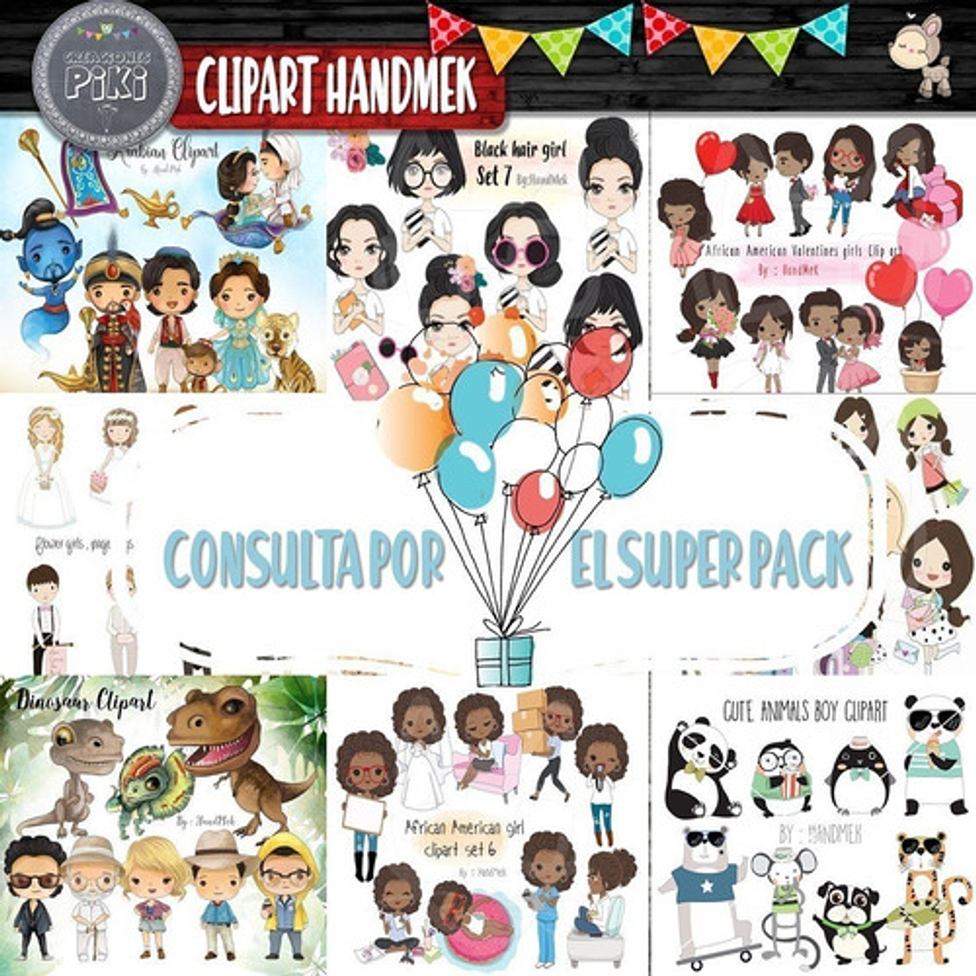 Pack Imagenes Tierna Morocha San Valentin Amor + Regalo A1 5