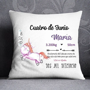 Plantillas Sublimación Almohadón Bebé Unicornios / Edit Ppt