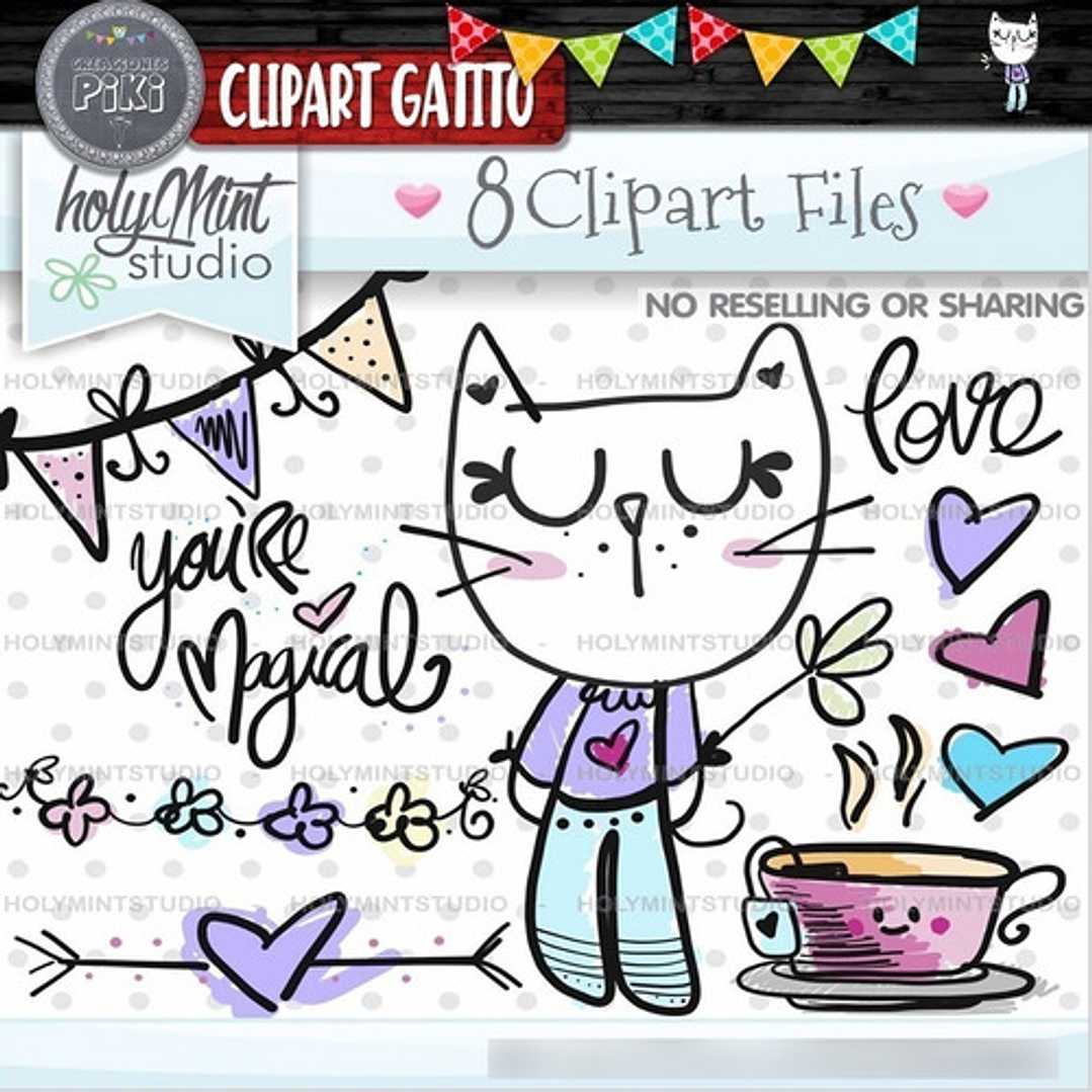 Pack Imágenes Hd Clipart Adorable Gatito De Pie Caperuza 3