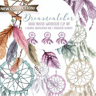 Kit Imprimible  Atrapasueños - 8  Imágenes Png