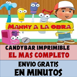 Kit Imprimible Candy Bar Many A La Obra El Mas Completo