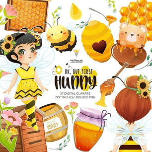 Cliparts Imagenes Png Miel Panal Abeja M22