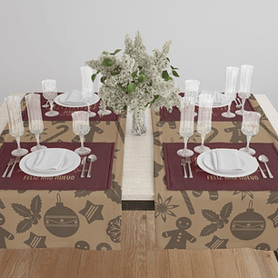 Pack De Texturas Para Manteles Navidad Sublimación M25