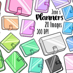 Cliparts Imagenes Png Agendas Planners De Colores Jk47
