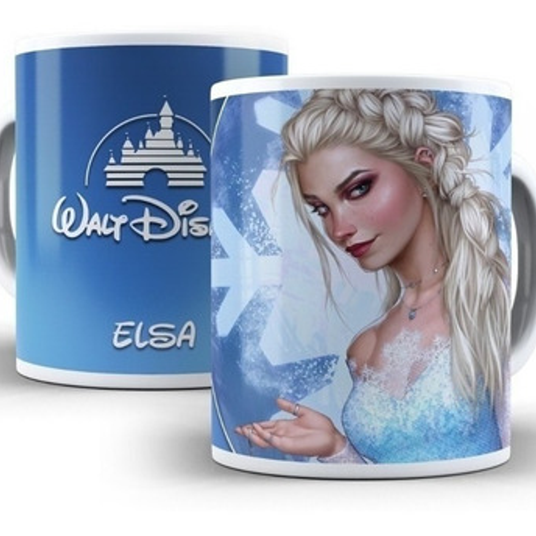 Kit Diseños Plantillas Tazas Princesas Modernas Sublimación 2