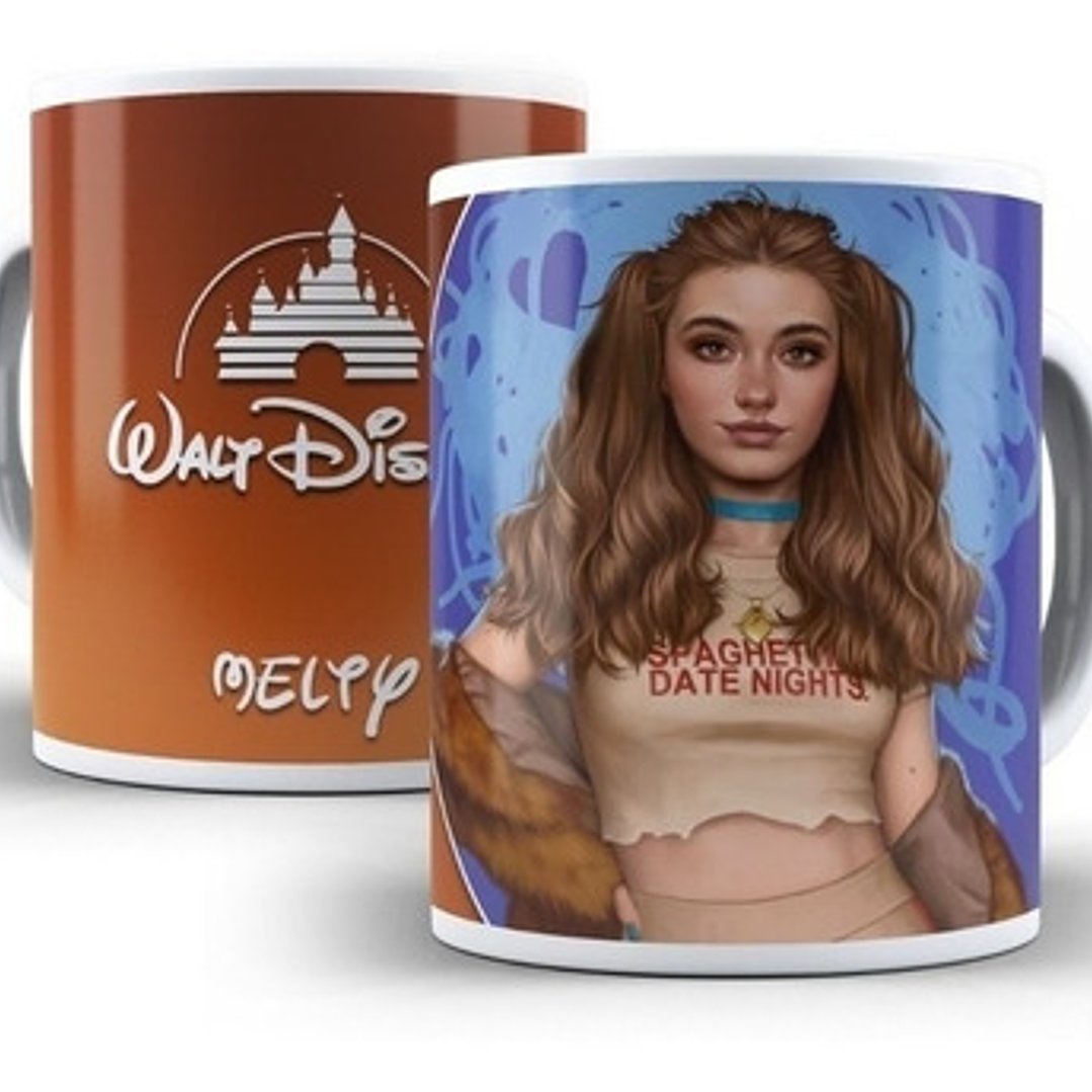 Kit Diseños Plantillas Tazas Princesas Modernas Sublimación 7