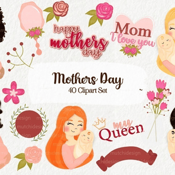 Cliparts Png Y Papeles Digitales Dia De La Madre 1 1