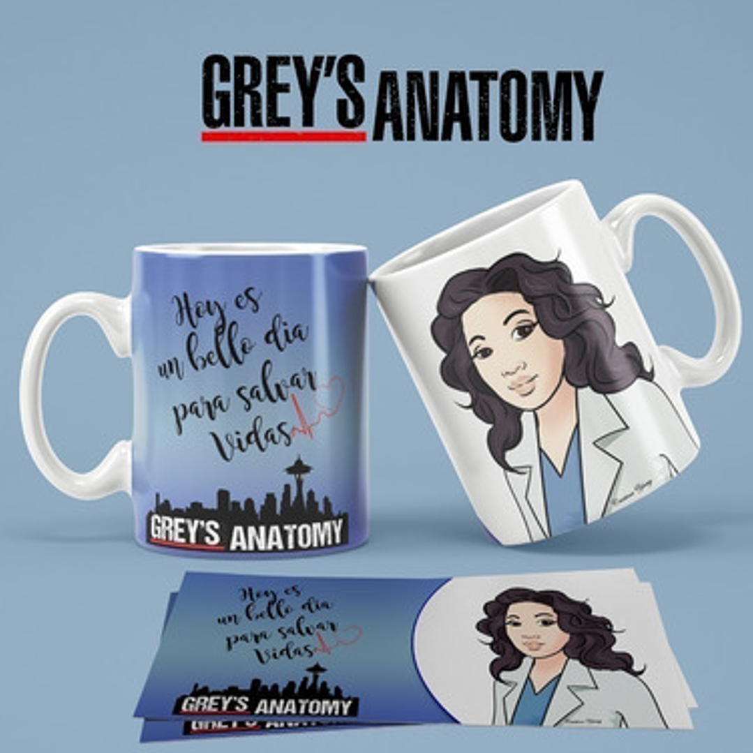 Kit Diseños Plantillas Tazas Greys Anatomy Sublimación 8