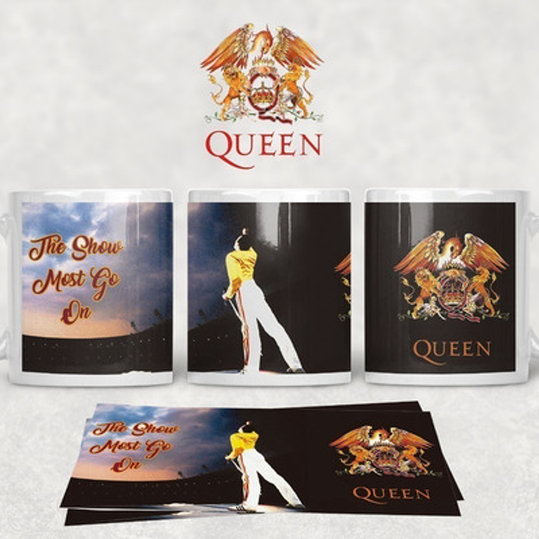 Diseños Plantillas Tazas Queen Freddie Mercury Banda Rock 2