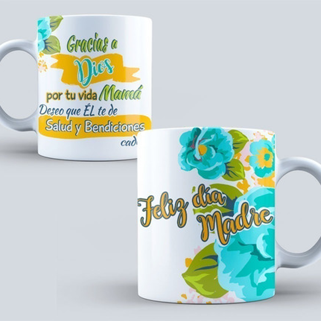 Diseños Plantillas Para Tazas Día De La Madre Sublimación M1 6