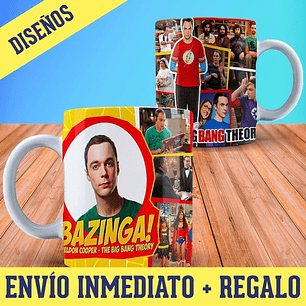 Diseños Plantillas Tazas The Big Bang Theory Sublimación M3