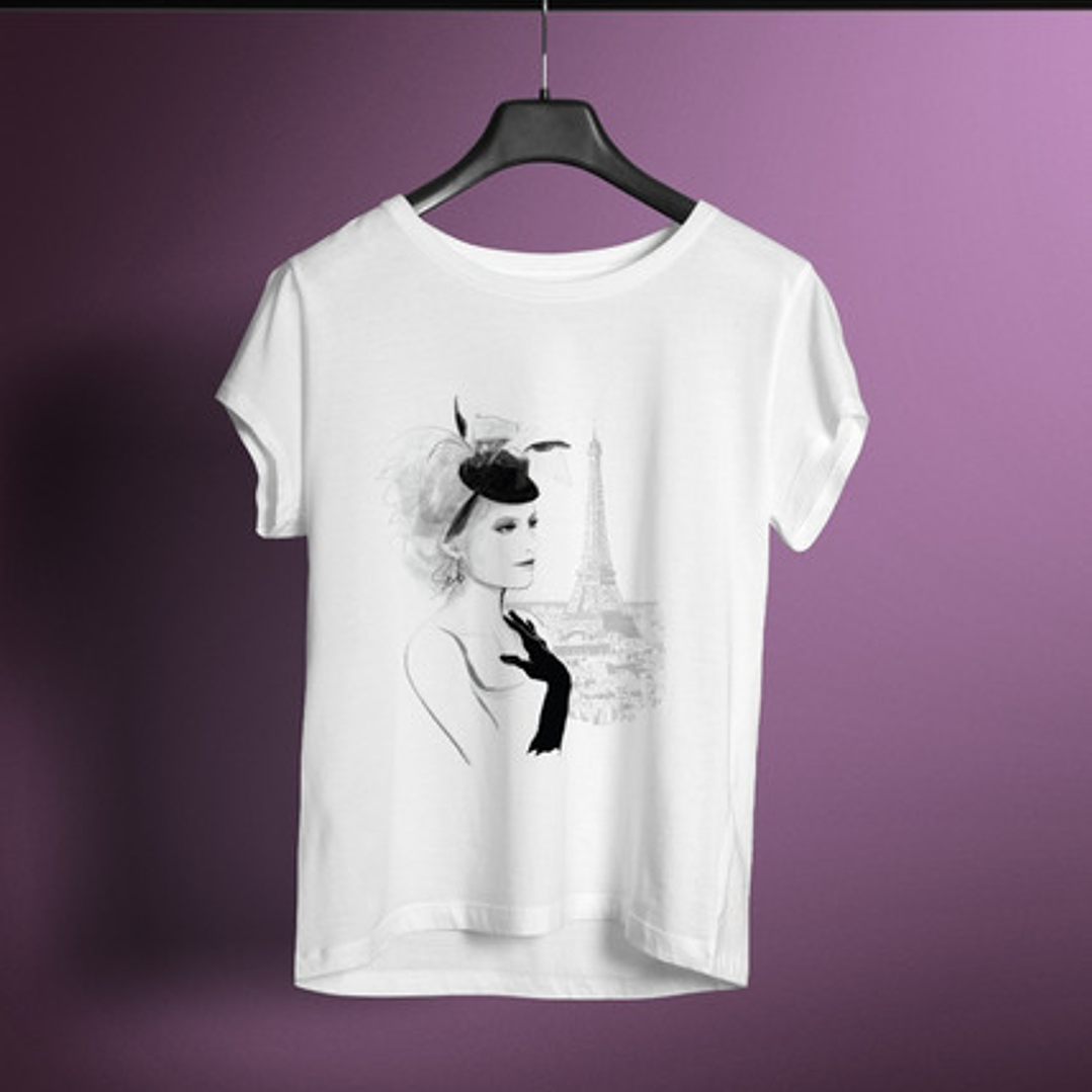 Plantillas Diseños Remeras Mujer P/ Sublimación Mockups M12 7