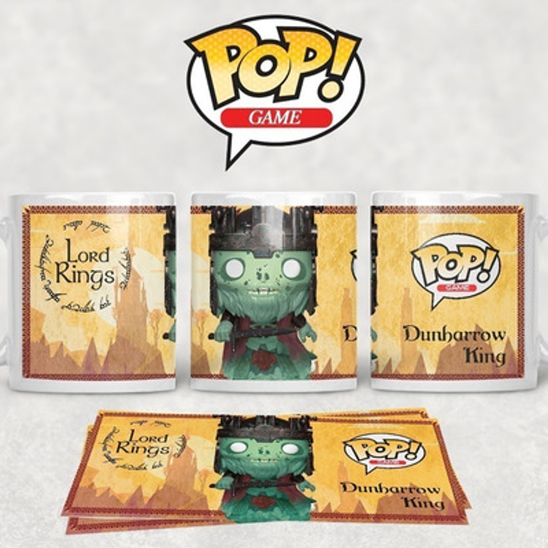 Kit Diseños Plantillas Tazas Lord Rings Funko Sublimación 4