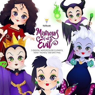 Cliparts Imagenes Png Villanas Brujas Malvadas M18
