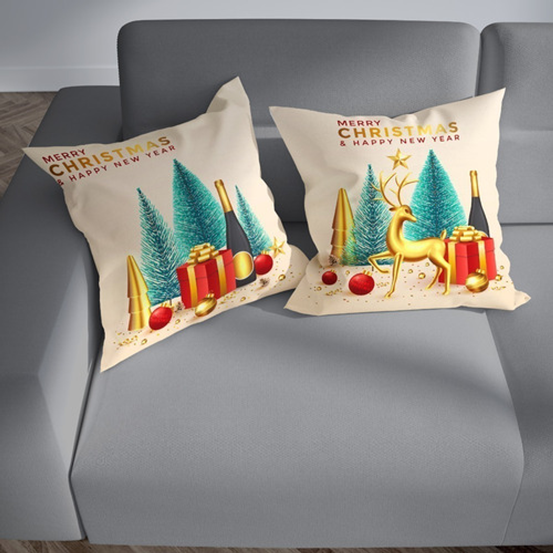 Plantillas Diseños Para Cojines Navidad Sublimación M6 7