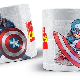 Kit Diseños Plantillas Tazas Marvel Comics Sublimación 