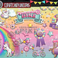 Pack Imágenes Clipart Dulce Unicornio Candy Unicorns Regalo - Miniatura 3