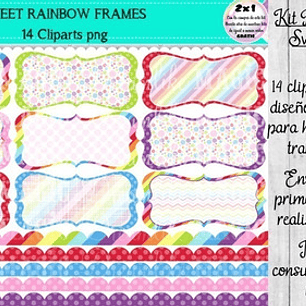 Rainbow Frames Png Marcos Y Guardas Arco Iris