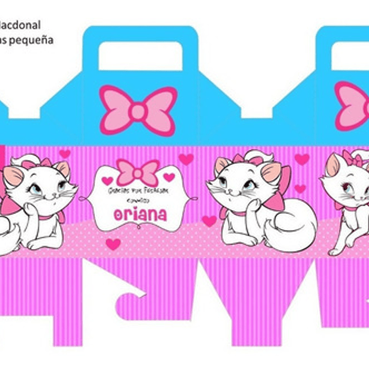 Kit Imprimible Candy Bar Gatita Marie + Super Pack Regalos 5