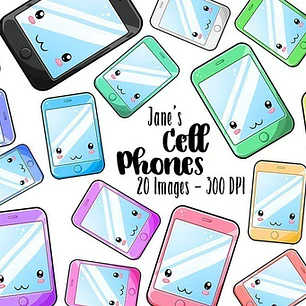 Cliparts Imagenes Png Celulares Pasteles Acuarelas Jk14