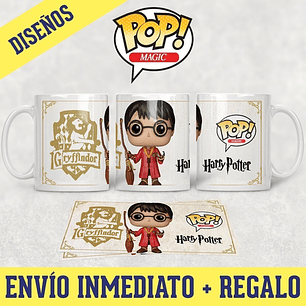 Diseños Plantillas Tazas Harry Potter Funko Sublimación M3