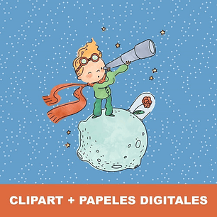 Kit El Principito Clipart Png Y Papeles Digitales