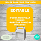 Kit Imprimible Molde Caja Feliz Valija Con Visor Editable - Miniatura 2