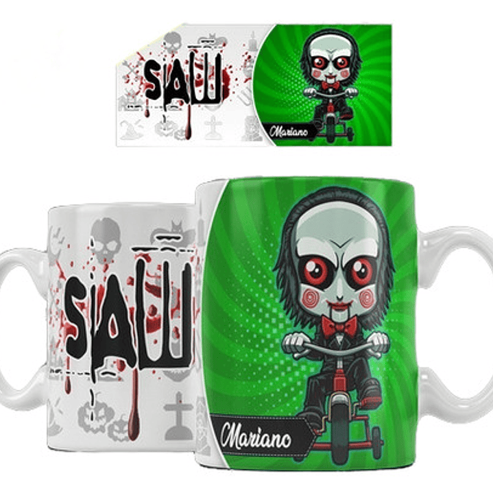 Kit Diseños 15 Plantillas Tazas De Terror Sublimación Regalo 1