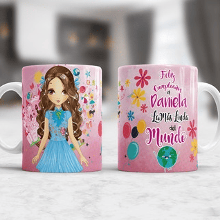 Kit Diseños Plantillas Tazas Feliz Cumpleaños Sublimación M1 2