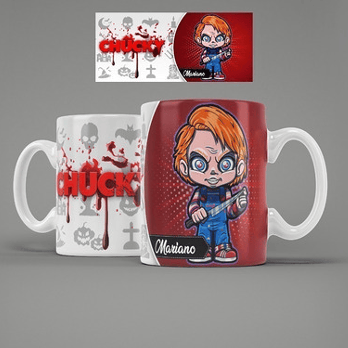 Kit Diseños 15 Plantillas Tazas De Terror Sublimación Regalo 7