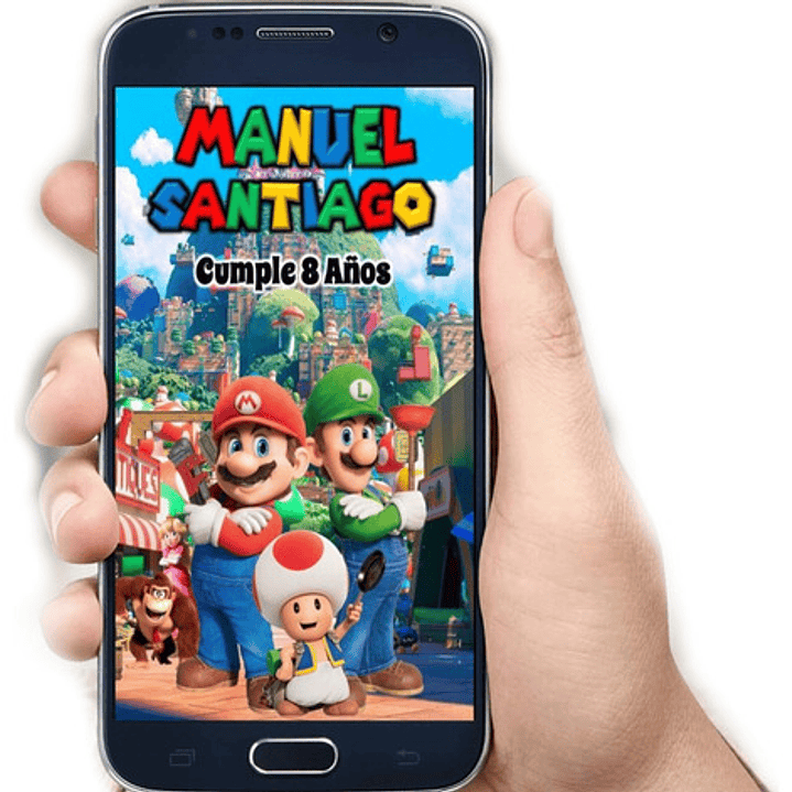 Video Invitación Digital Animada Super Mario Bros Whats App 1