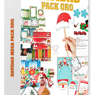 Kit Imprimible Navidad Mega Pack Diamante