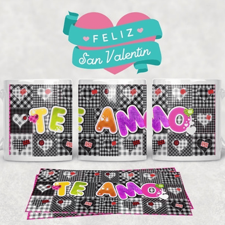 Diseños Plantillas Tazas San Valentin Amor Sublimación M2  5