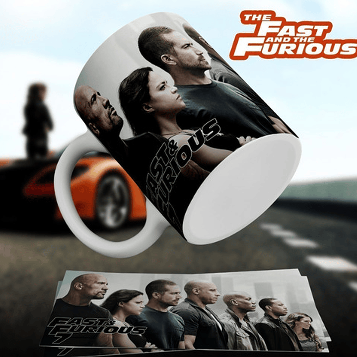 Kit Diseños Plantillas Tazas Rápidos Y Furiosos Sublimación  4