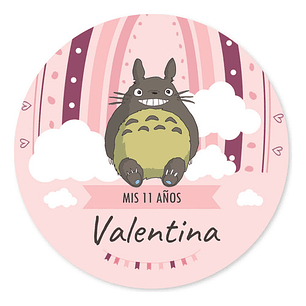 Kit Imprimible Mi Vecino Totoro Rosa