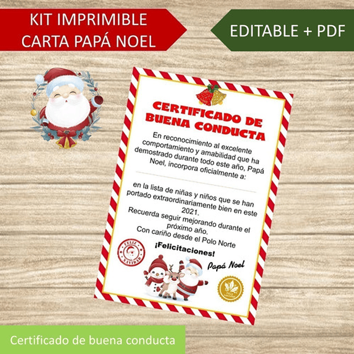 Kit Imprimible Navidad Carta A Papá Noel 5