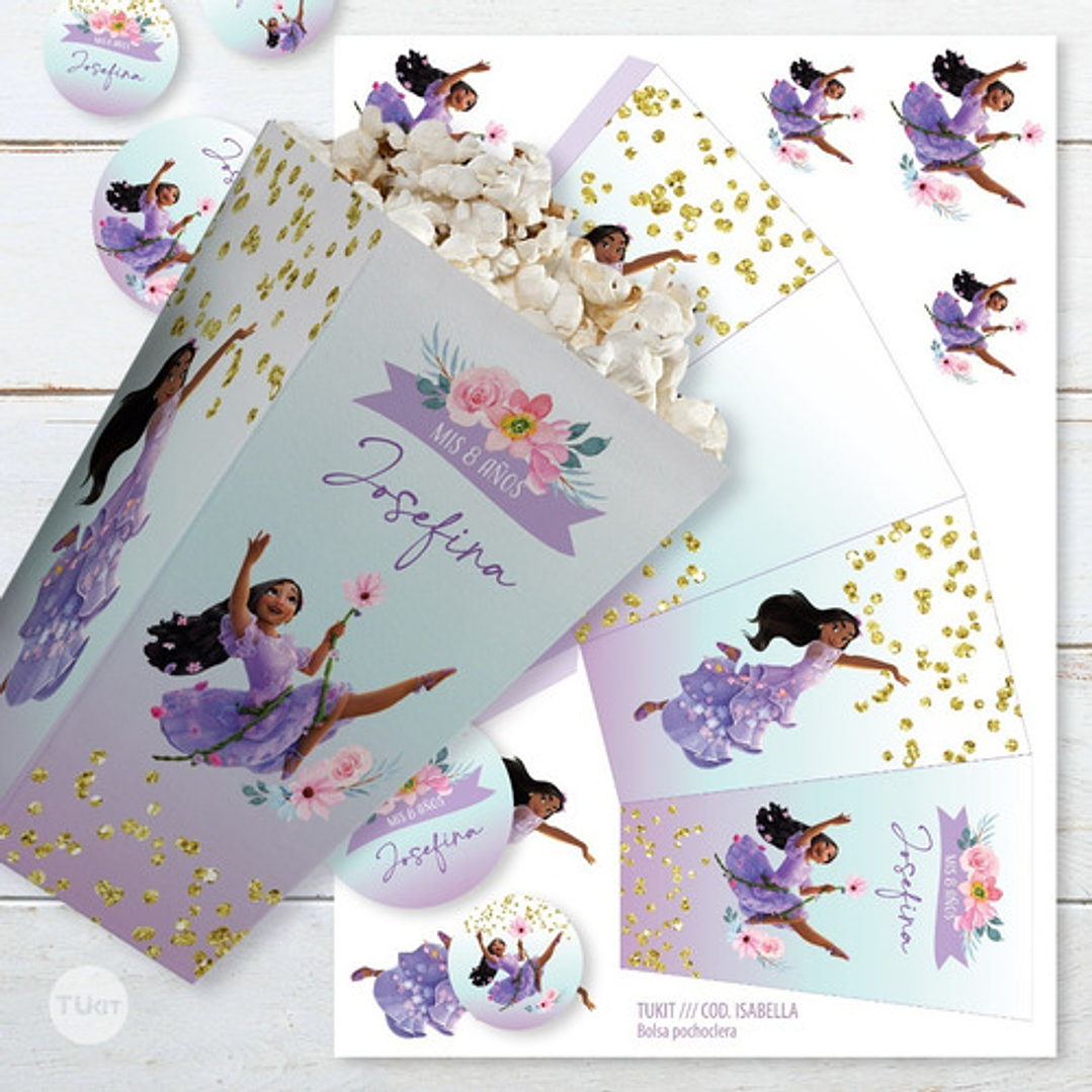 Kit Imprimible Cumpleaños Encanto Isabela Tukit 3