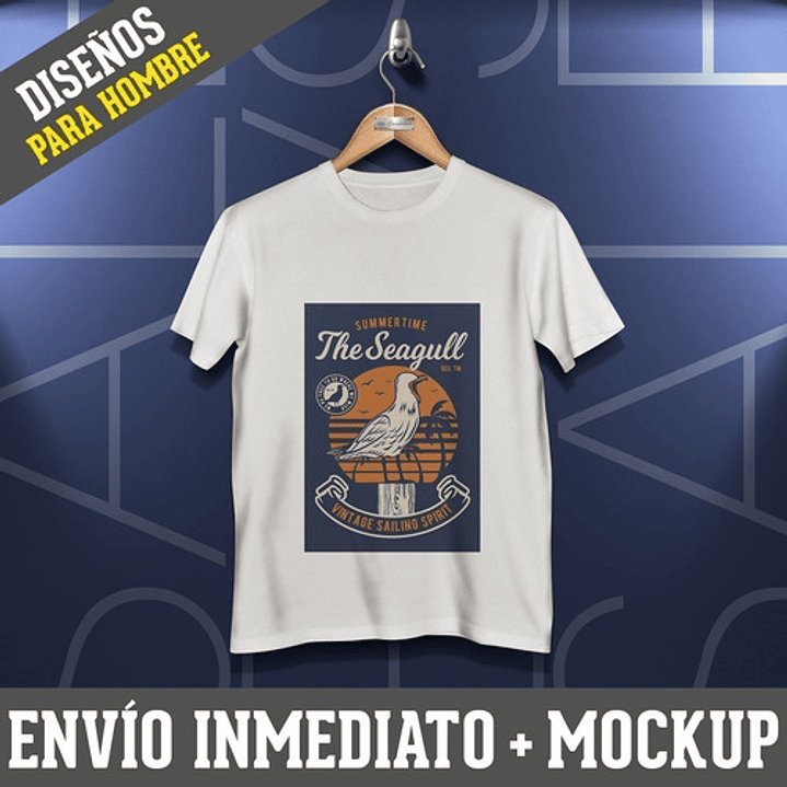 Diseños Plantillas Remeras Hombre Sublimación M16 + Mockups 2