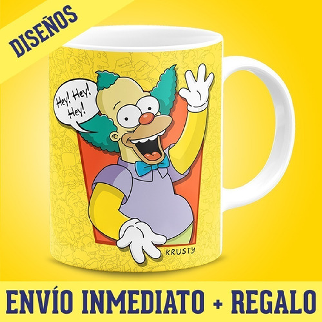 Kit Diseños Plantillas Tazas Los Simpsons Sublimación M1 2