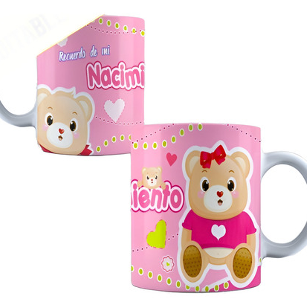 Diseños Plantillas Tazas Baby Shower Editable Sublimación M1 1