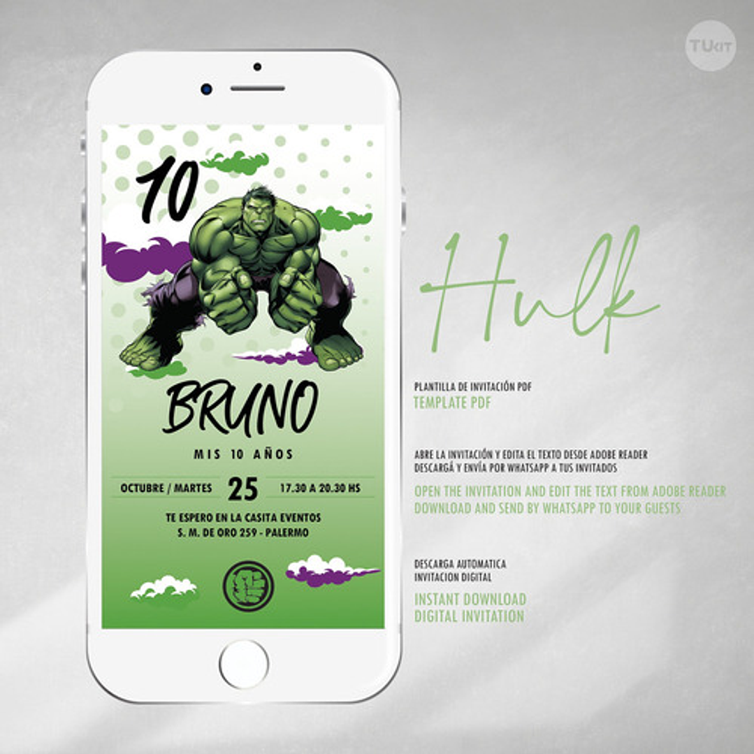 Kit Imprimible Super Heroes - Hulk Superheroe Hulk Candy Bar 3